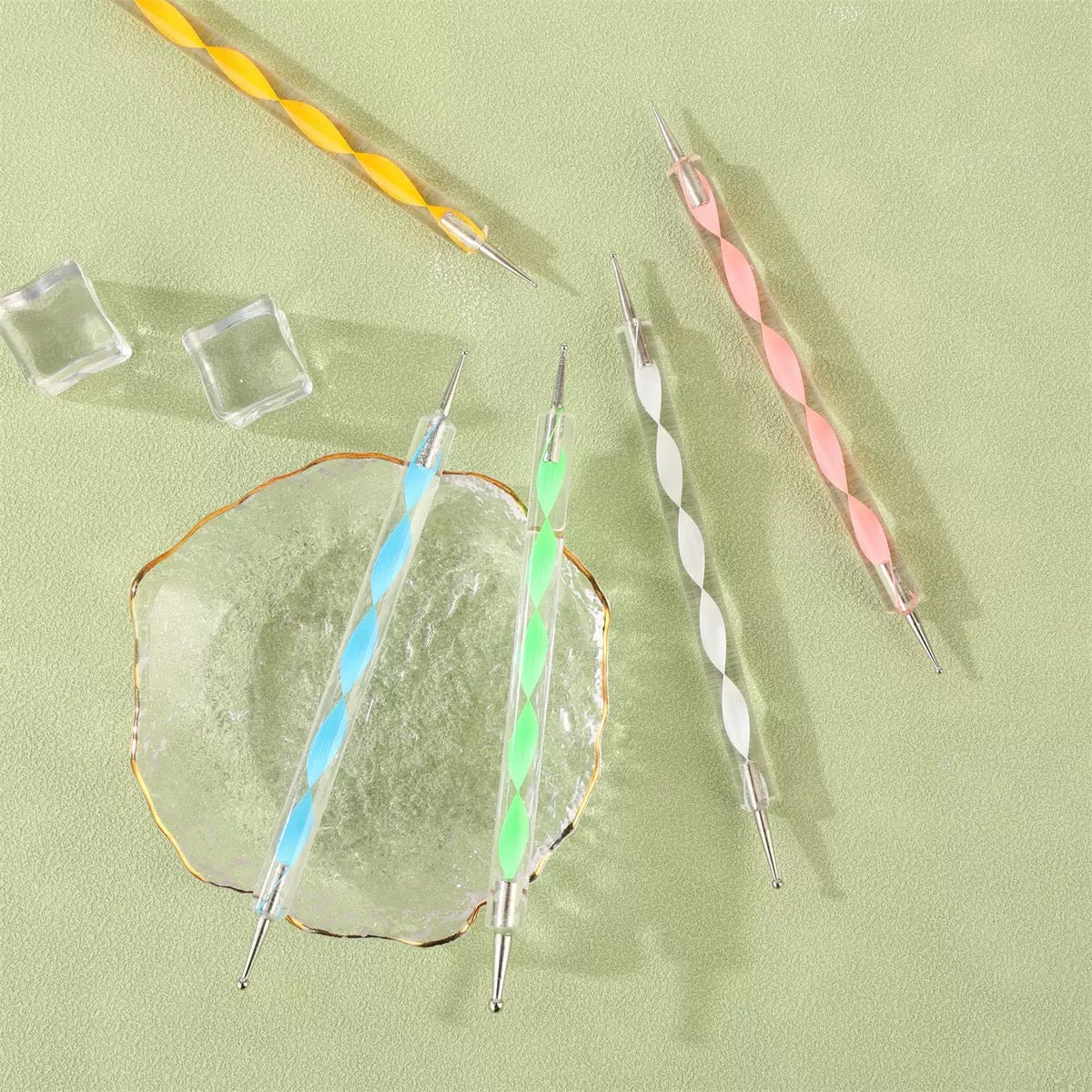 5pcs Nail Art Dotting Pen Set