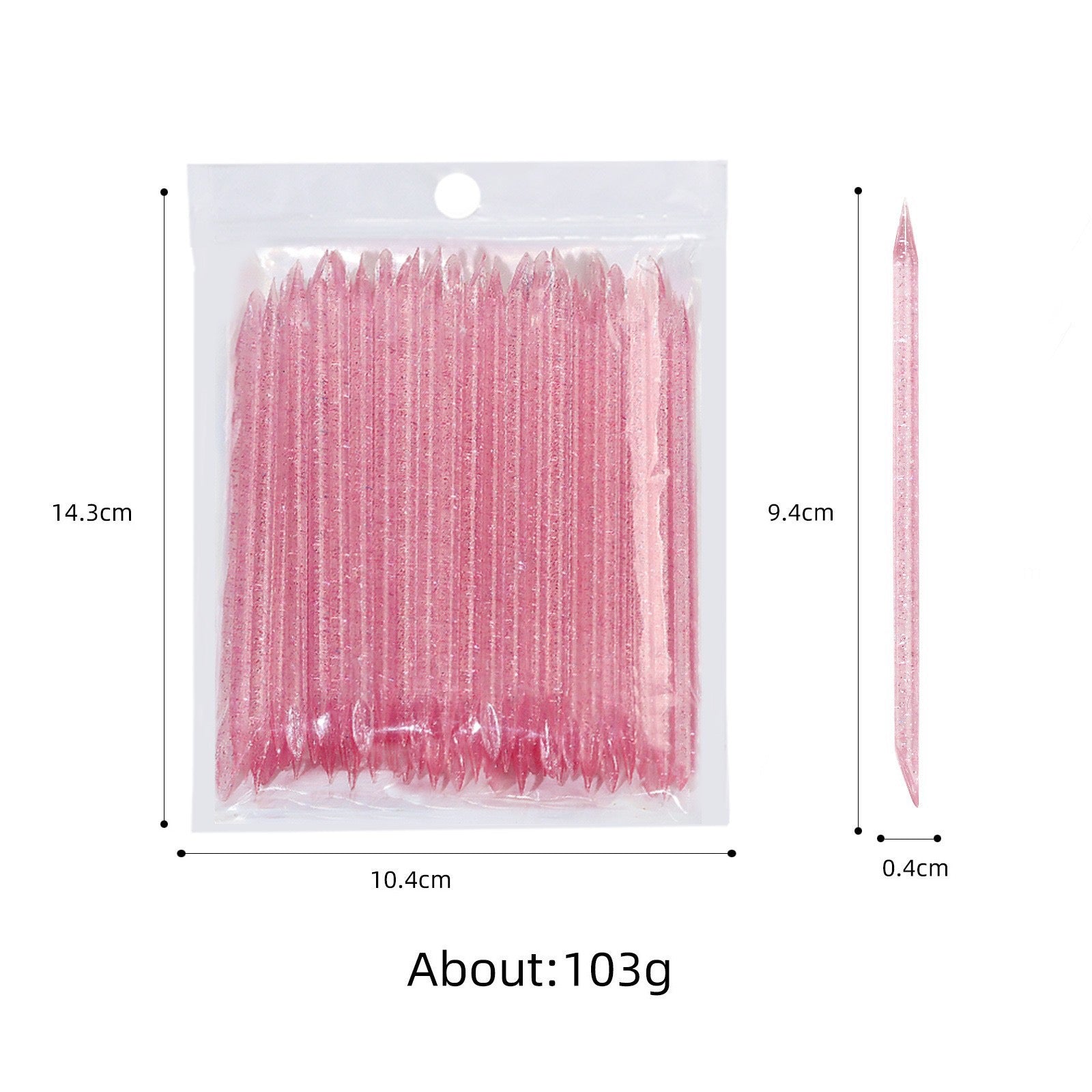 Plastic Crystal Nail Cuticle Stick