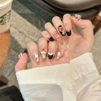 Handmade Press On Nails Medium Almond Summer in Kapibala