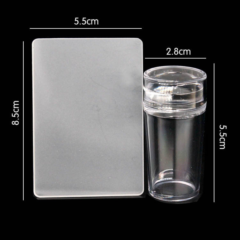 Cartoon DA Nail Stamp Plates With Safety Pad