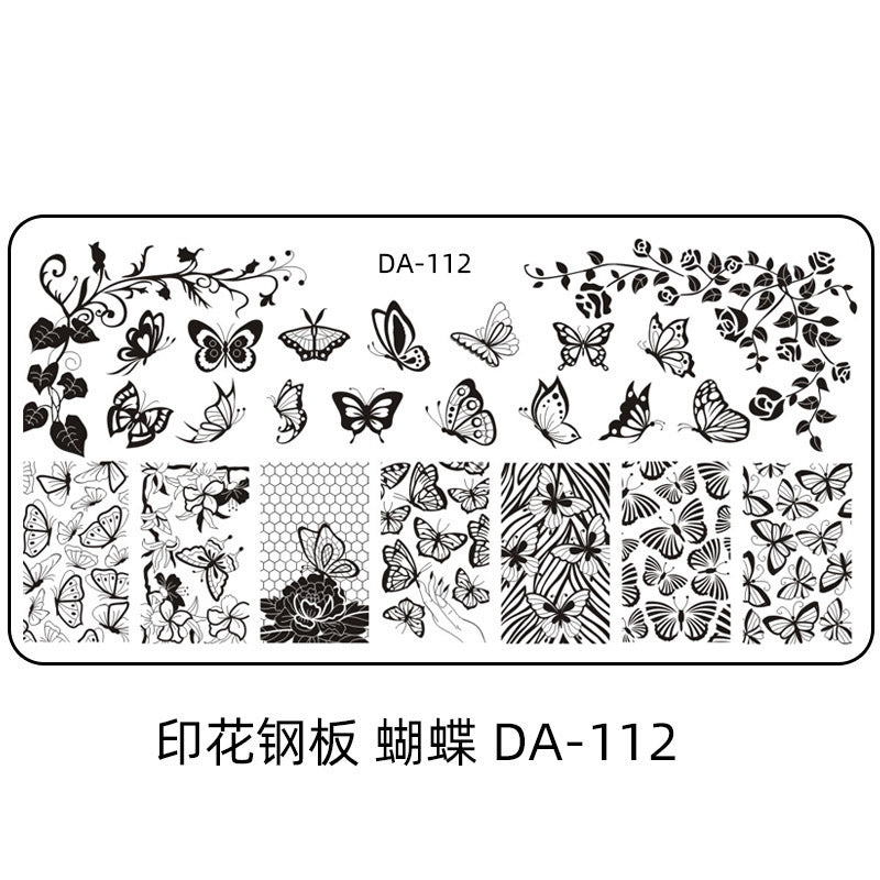 Cartoon DA Nail Stamp Plates With Safety Pad