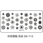Cartoon DA Nail Stamp Plates With Safety Pad