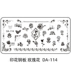 Cartoon DA Nail Stamp Plates With Safety Pad