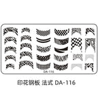 Cartoon DA Nail Stamp Plates With Safety Pad