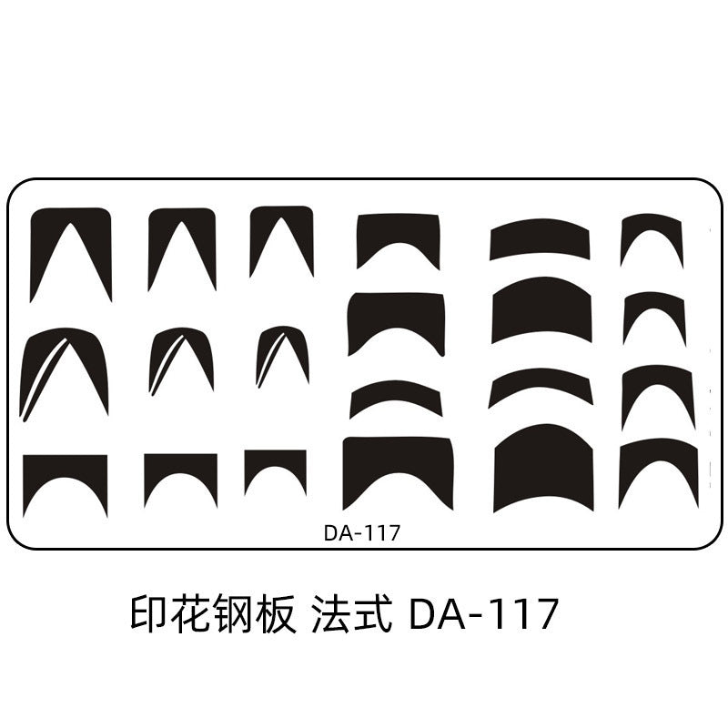 Cartoon DA Nail Stamp Plates With Safety Pad