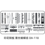 Cartoon DA Nail Stamp Plates With Safety Pad