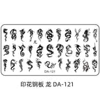 Cartoon DA Nail Stamp Plates With Safety Pad