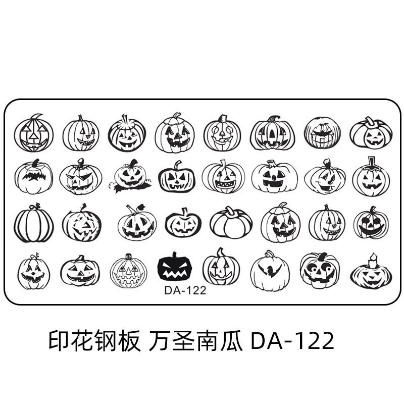 Cartoon DA Nail Stamp Plates With Safety Pad