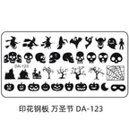 Cartoon DA Nail Stamp Plates With Safety Pad