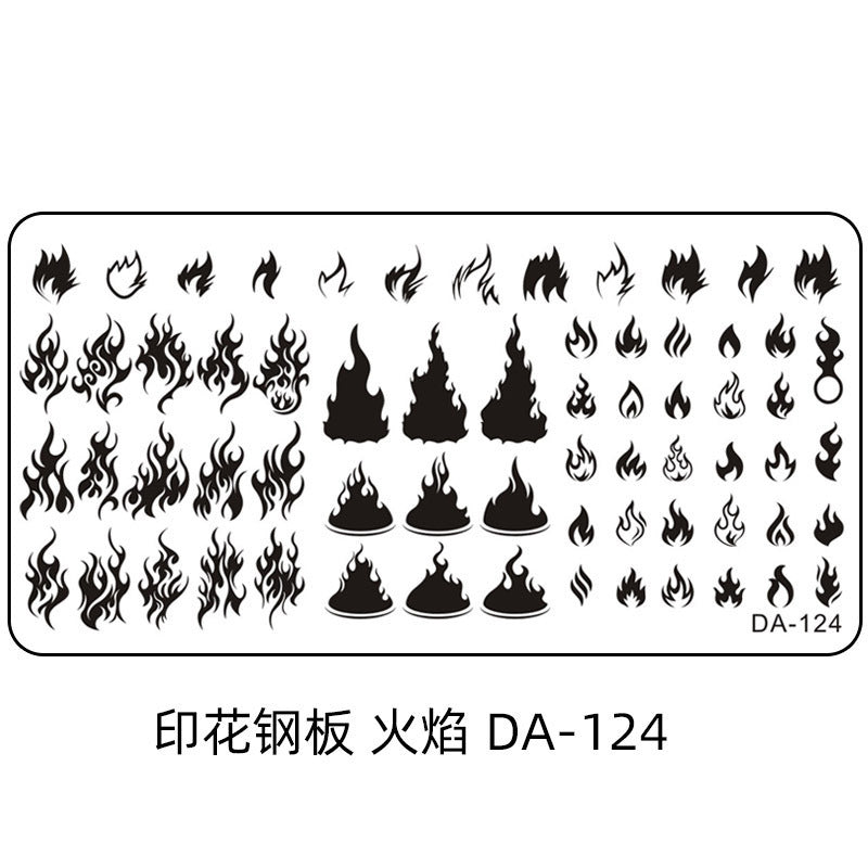 Cartoon DA Nail Stamp Plates With Safety Pad