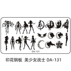 Cartoon DA Nail Stamp Plates With Safety Pad