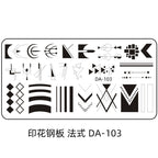 Cartoon DA Nail Stamp Plates With Safety Pad