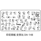 Cartoon DA Nail Stamp Plates With Safety Pad