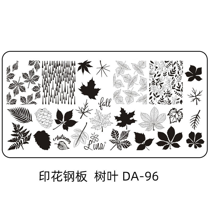 Cartoon DA Nail Stamp Plates With Safety Pad