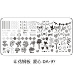 Cartoon DA Nail Stamp Plates With Safety Pad