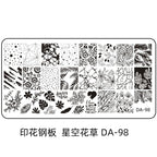 Cartoon DA Nail Stamp Plates With Safety Pad