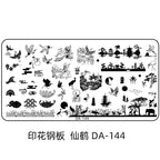 Cartoon DA Nail Stamp Plates With Safety Pad