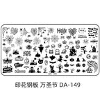 Cartoon DA Nail Stamp Plates With Safety Pad