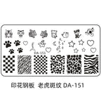 Cartoon DA Nail Stamp Plates With Safety Pad