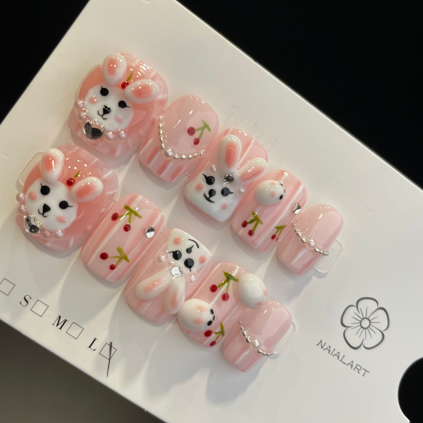 HelloKitty prensa sobre uñas tira larga 40PCS JLS-391 (copia)