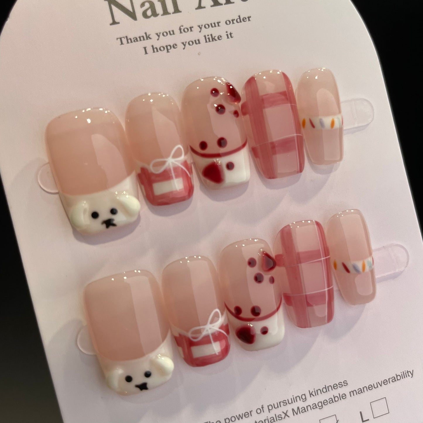 HelloKitty prensa sobre uñas tira larga 40PCS JLS-391 (copia)