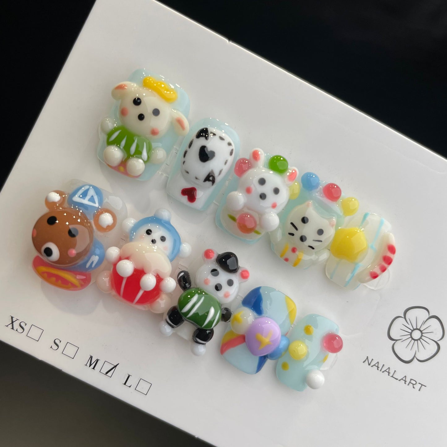 HelloKitty prensa sobre uñas tira larga 40PCS JLS-391 (copia)