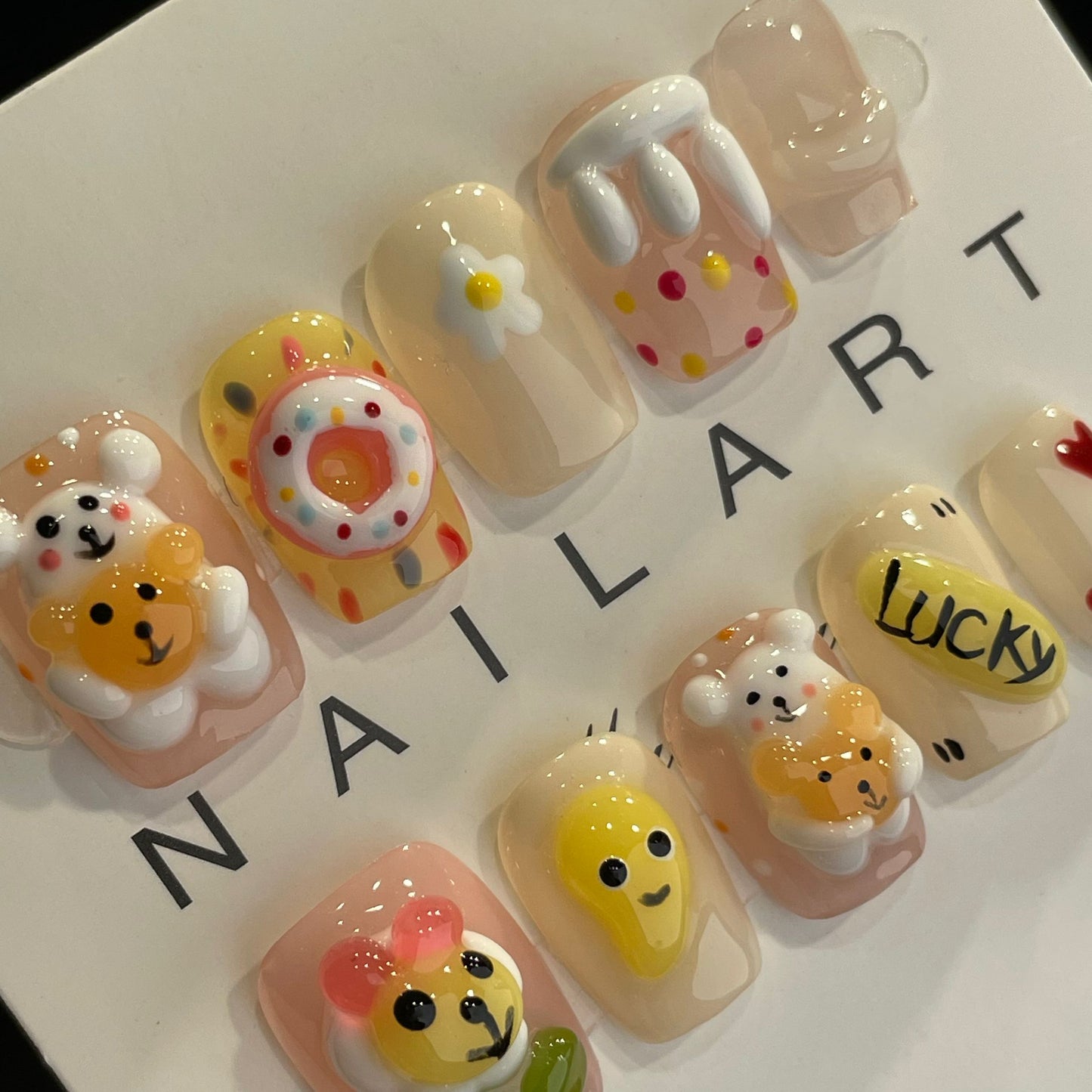 HelloKitty prensa sobre uñas tira larga 40PCS JLS-391 (copia)