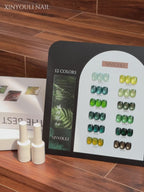 12-color Nail Art Gel Polish Set: Forest Style
