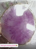nail gel mixing plate（random color)