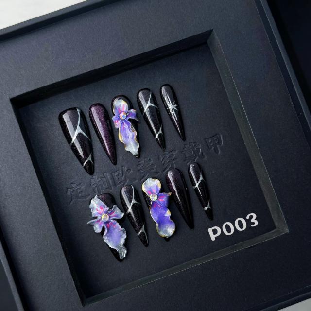 Handmade press on nail P003