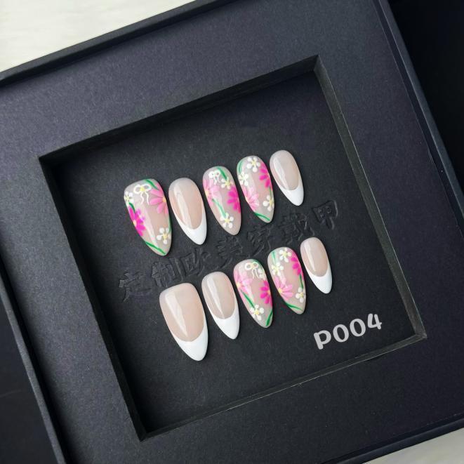 Handmade press on nail P004