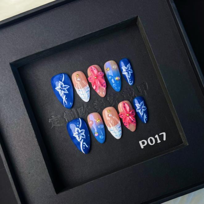 Handmade press on nail P017