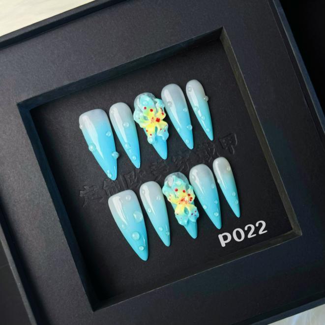 Handmade press on nail P022