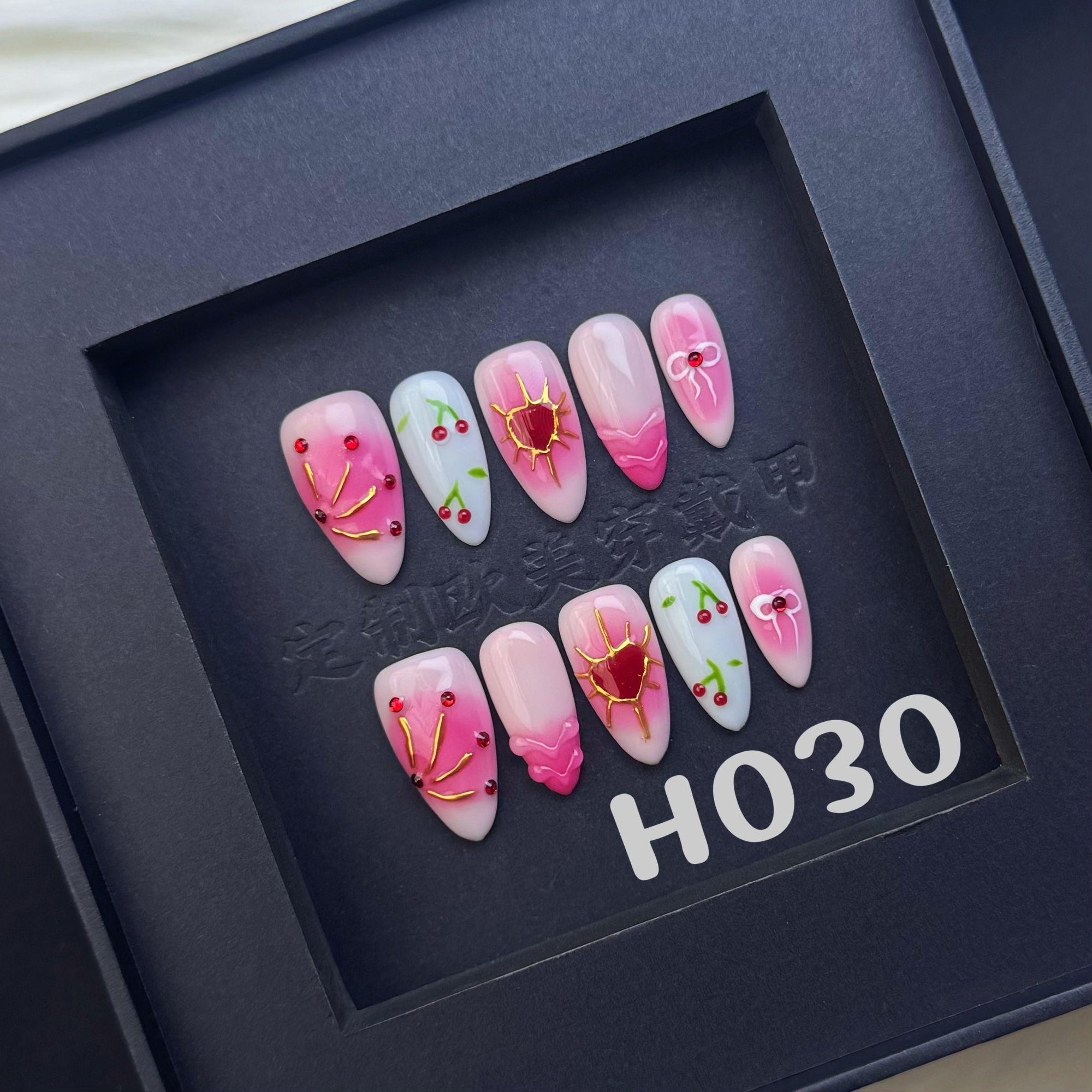 Handmade press on nail H030