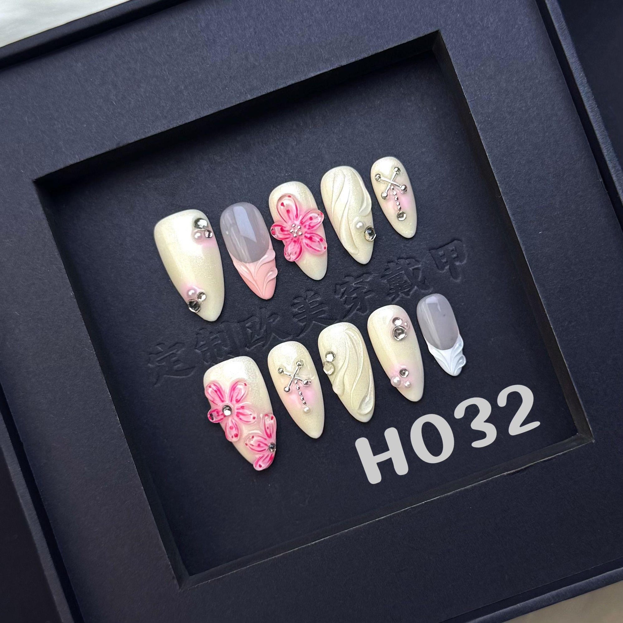 Handmade press on nail H032