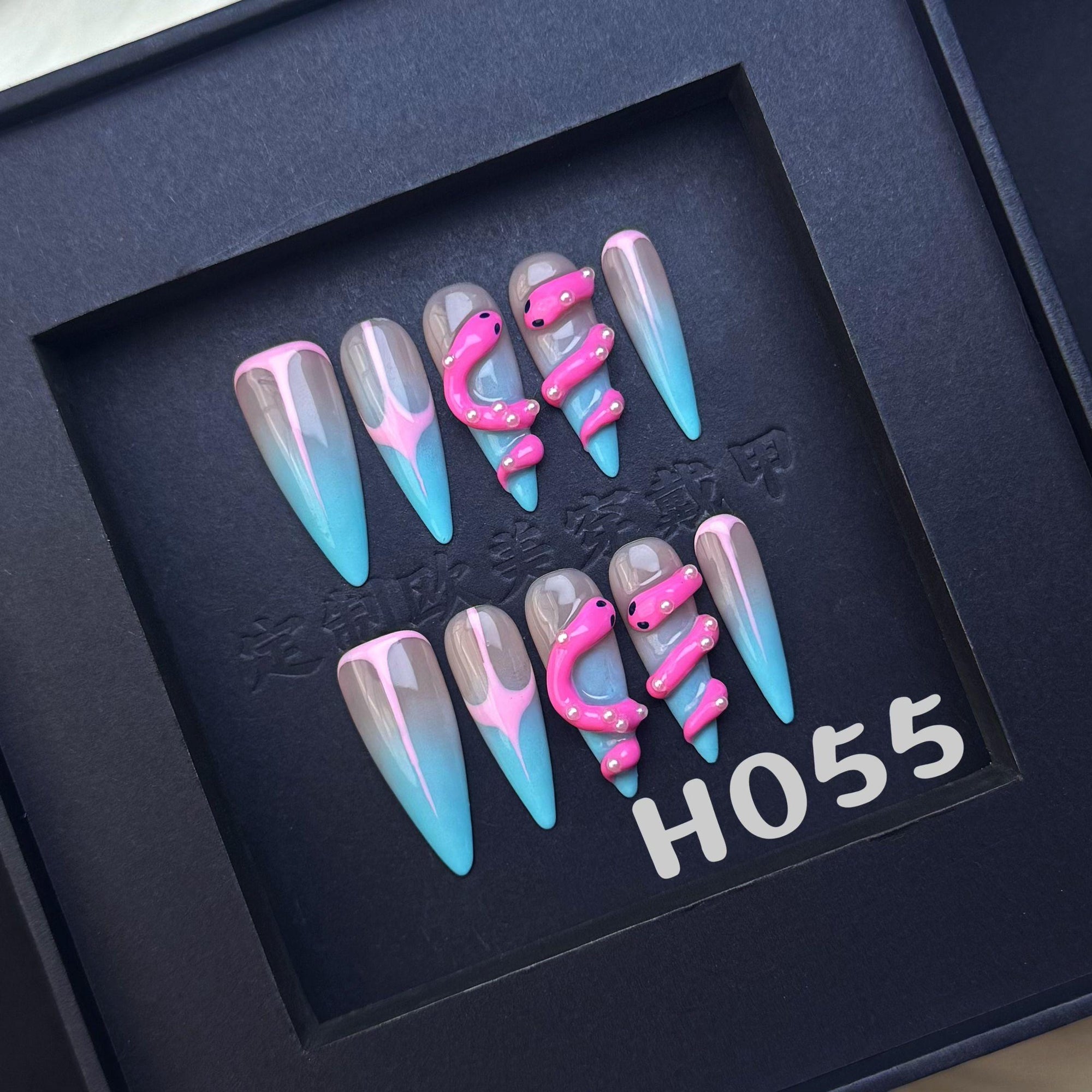 Handmade press on nail H055
