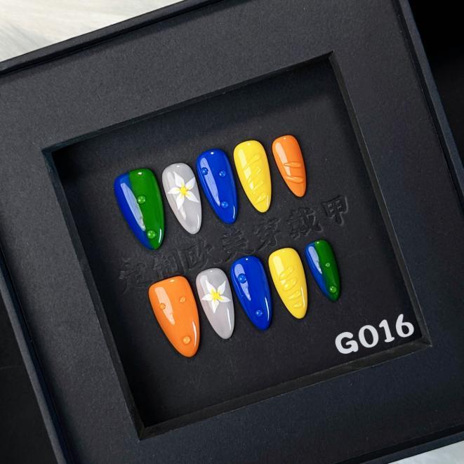 Handmade press on nail G016