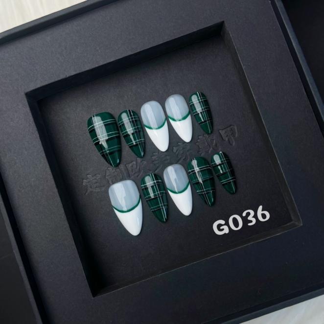Handmade press on nail G036