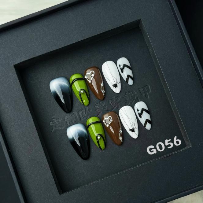 Handmade press on nail G056