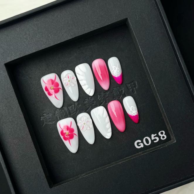 Handmade press on nail G058