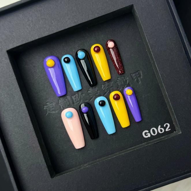 Handmade press on nail G062