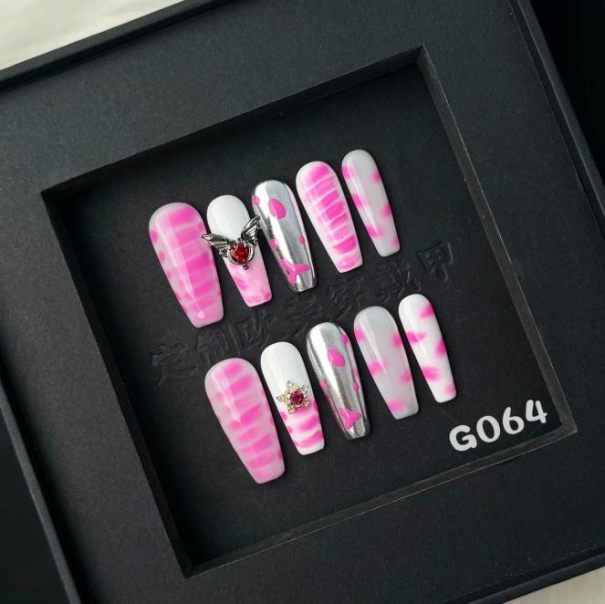 Handmade press on nail G064