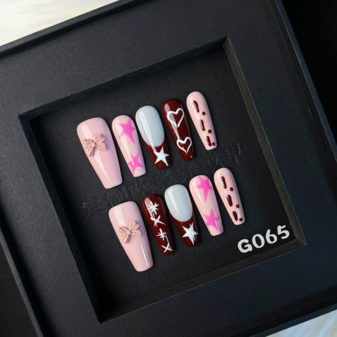 Handmade press on nail G065