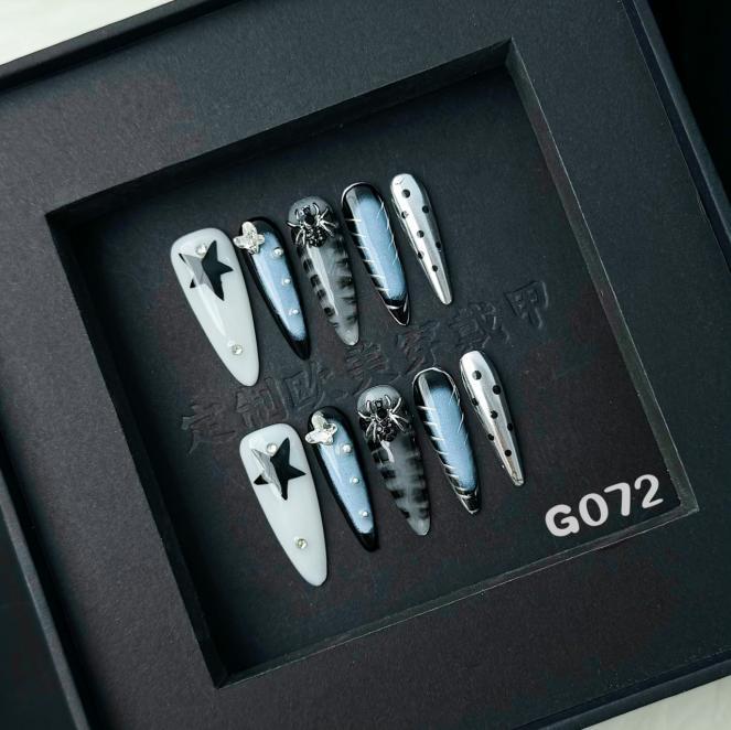 Handmade press on nail G072