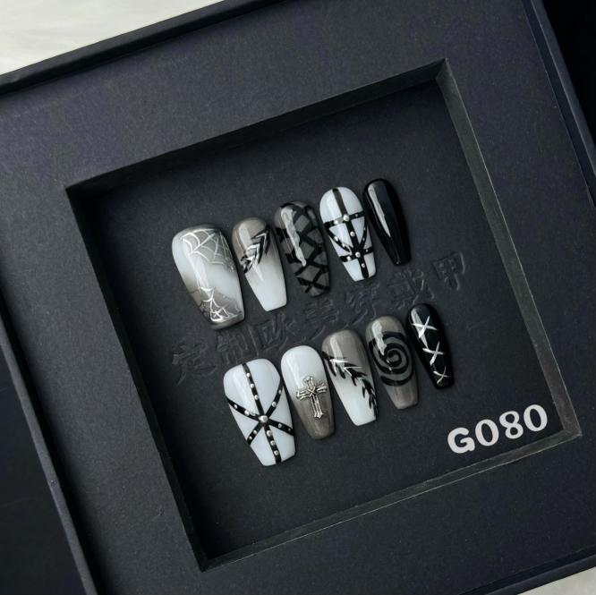 Handmade press on nail G080