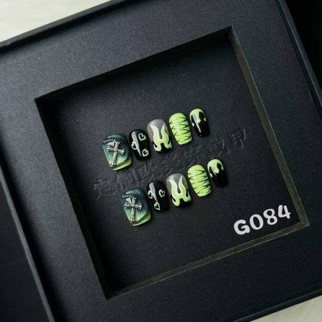 Handmade press on nail G084