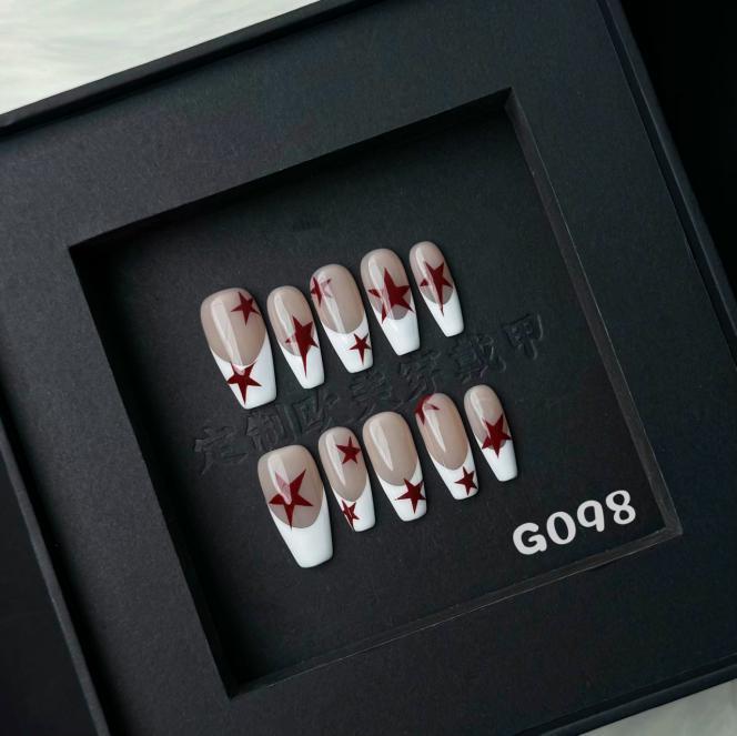 Handmade press on nail G098
