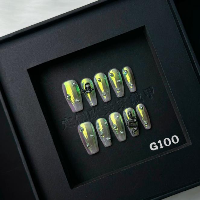 Handmade press on nail G100