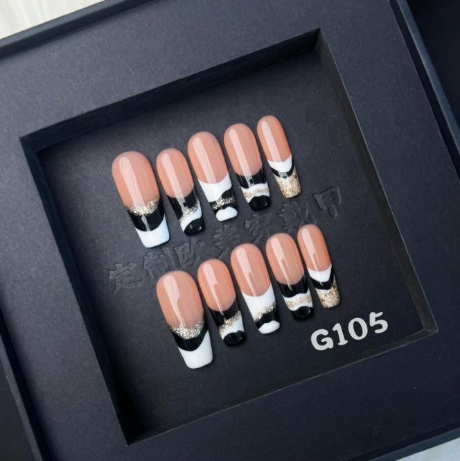 Handmade press on nail G105