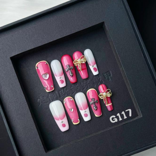Handmade press on nail G117